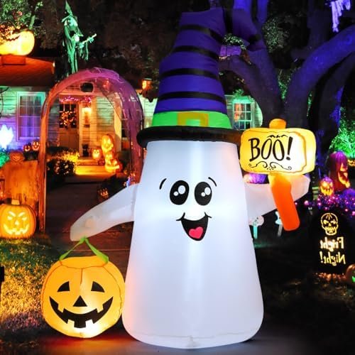 Halloween Inflatable Wizard Ghost, 5FT